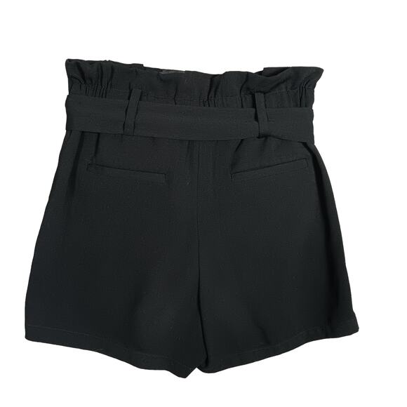 A.N.D. A New Day Paperbag Shorts Size XS Black With 2 Front Pockets and Belted - Picture 3 of 7